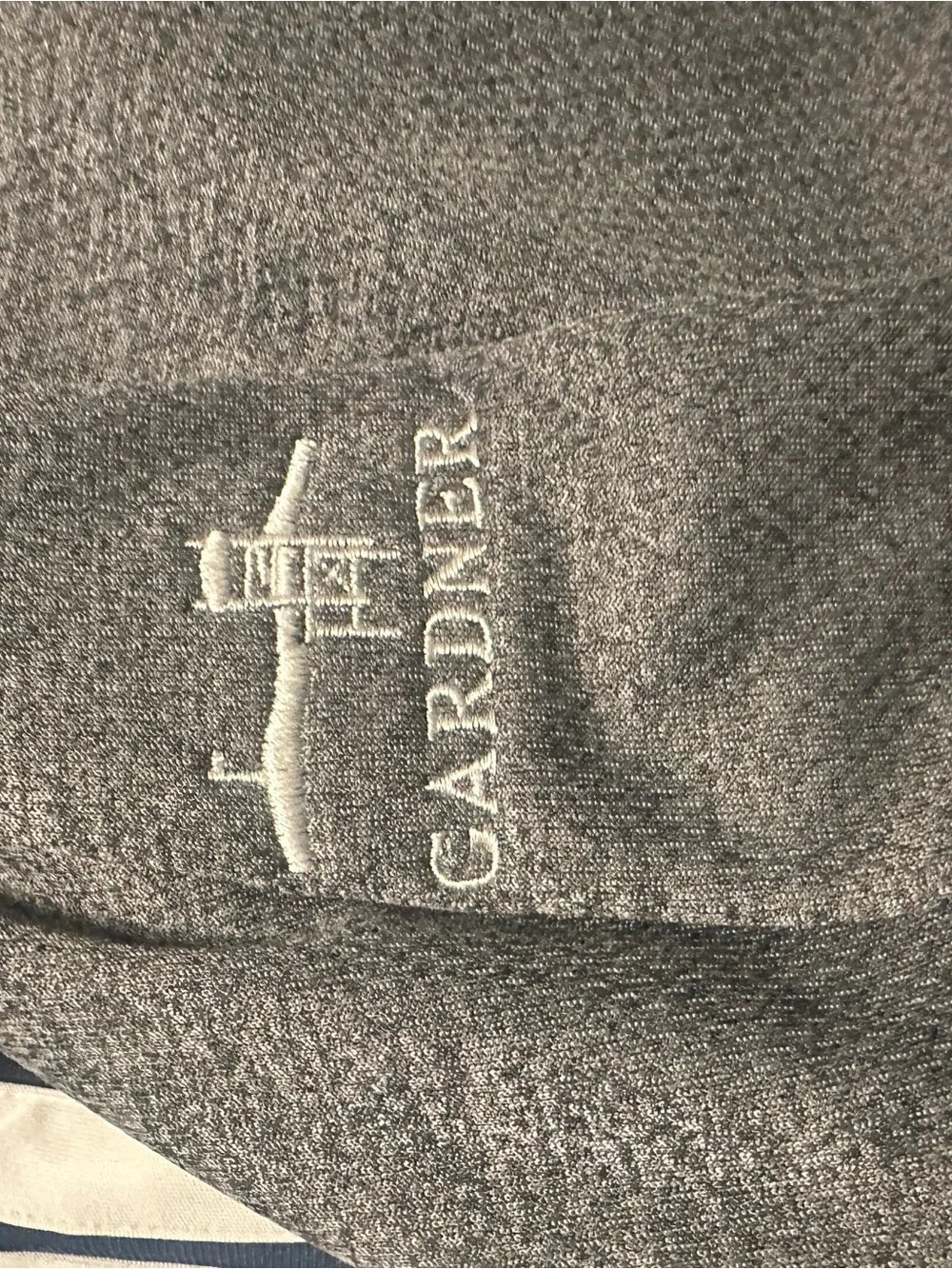 adidas Gray Heather Embroidered Logo Pullover